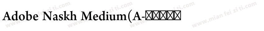 Adobe Naskh Medium(A字体转换